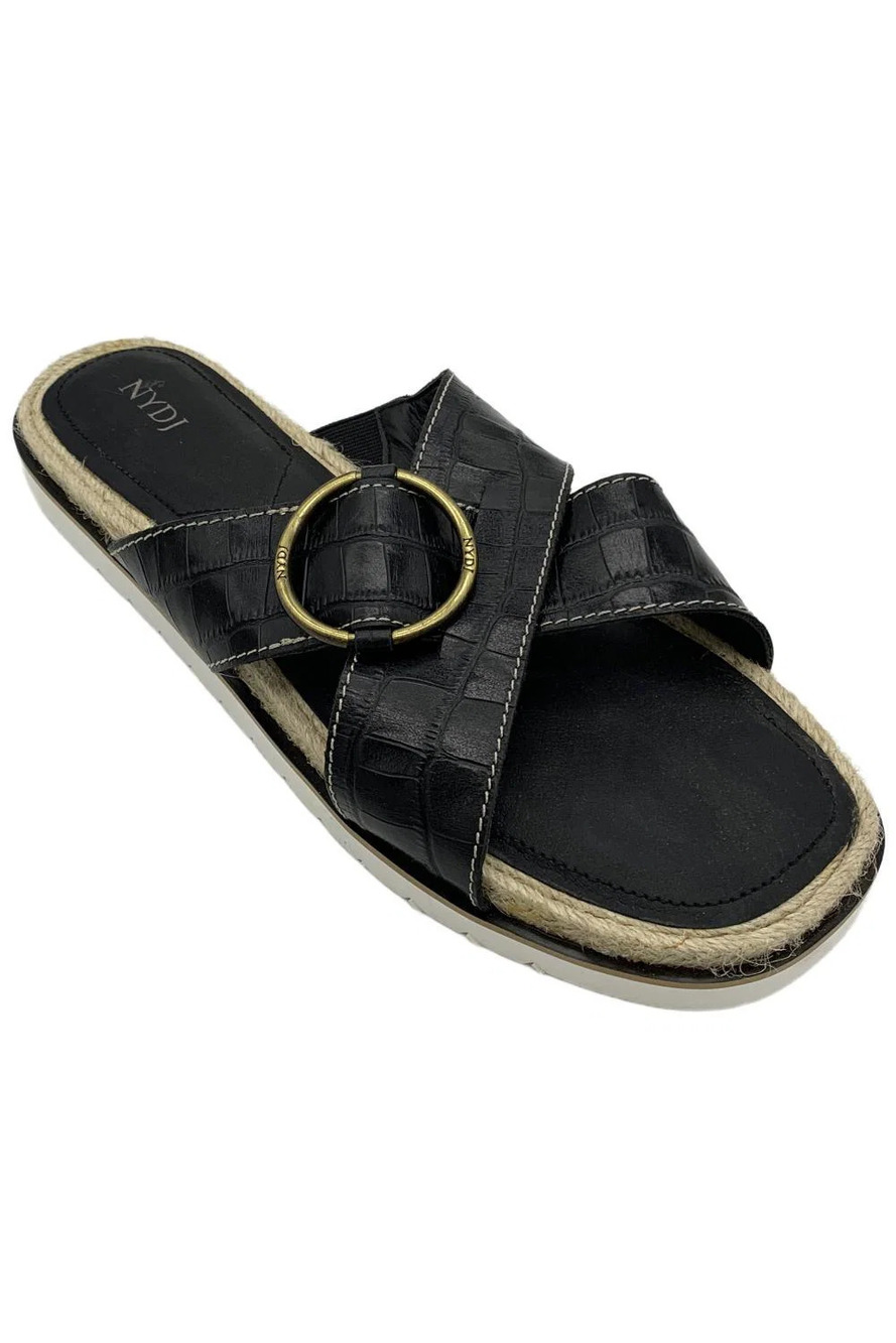 NYDJ Women's Rossi Slide Sandal Black - Medium